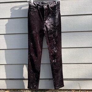 Joe's Jean's velvet high rise skinny pants